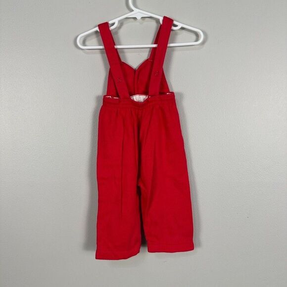 Vintage Carters Red Baby Romper Jumper Small 6-9 Months Holiday Christmas - Picture 3 of 3